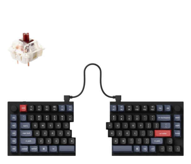 Keychron Q11 Split Gateron Brown Switch RGB Knob - 1294110 - zdjęcie